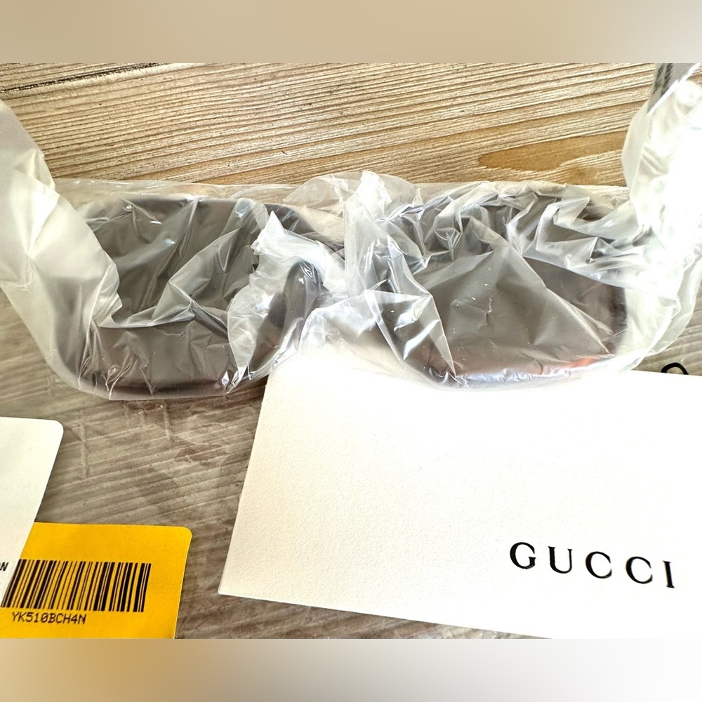 GUCCI 60MM OVERSIZE SUNGLASSES NWT $550 —ICONIC TORTOISE STATEMENT LUXE SHADES - Picture 13 of 13